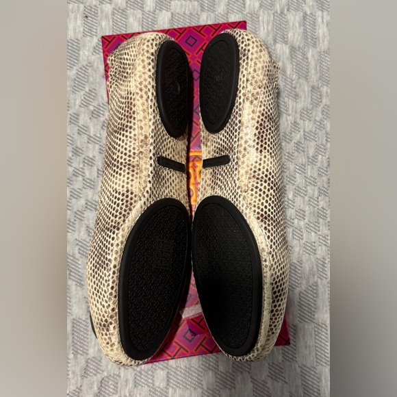 Tory Burch Minnie embossed travel ballerina flats - cream Roccia - 9.5 - Picture 6 of 6